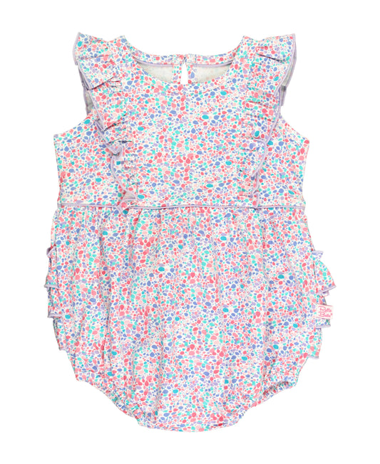 Candy Confetti Knit Sleeveless Waterfall Bubble Romper