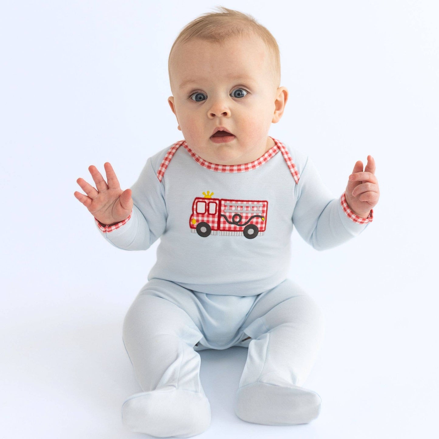 Sound the Alarm Applique Lap Footie