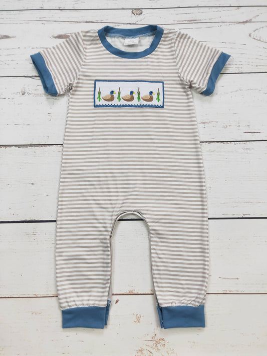 Baby Boy Duck Appliqué Onesie